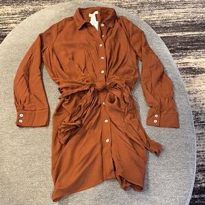 L*SPACE Coffee Aura Dress